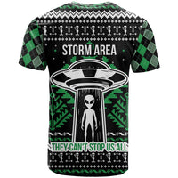 Alien Christmas T Shirt Xmas Holiday Patterns - Wonder Print Shop