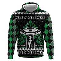 Alien Christmas Zip Hoodie Xmas Holiday Patterns - Wonder Print Shop