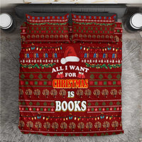 All I Want For Christmas Is Books Christmas Bedding Set Xmas Holiday Patterns - Wonder Print Shop
