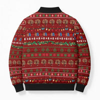 All I Want For Christmas Is Books Christmas Bomber Puffer Jacket Xmas Holiday Patterns - Wonder Print Shop