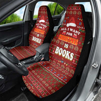 All I Want For Christmas Is Books Christmas Car Seat Cover Xmas Holiday Patterns - Wonder Print Shop