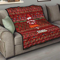 All I Want For Christmas Is Books Christmas Quilt Xmas Holiday Patterns - Wonder Print Shop