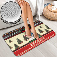 All I Want For Christmas Is Skiing Christmas Bathroom Set Xmas Holiday Patterns - Wonder Print Shop