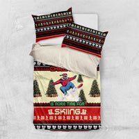 All I Want For Christmas Is Skiing Christmas Bedding Set Xmas Holiday Patterns - Wonder Print Shop