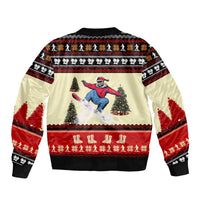 All I Want For Christmas Is Skiing Christmas Bomber Jacket Xmas Holiday Patterns - Wonder Print Shop