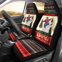 All I Want For Christmas Is Skiing Christmas Car Seat Cover Xmas Holiday Patterns - Wonder Print Shop