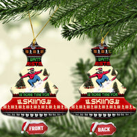 All I Want For Christmas Is Skiing Christmas Ceramic Ornament Xmas Holiday Patterns - Wonder Print Shop
