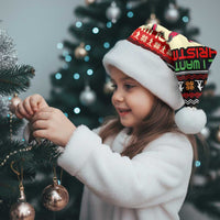 All I Want For Christmas Is Skiing Christmas Santa Hat Xmas Holiday Patterns - Wonder Print Shop