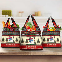 All I Want For Christmas Is Skiing Christmas Grocery Bag Xmas Holiday Patterns - Wonder Print Shop