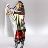 All I Want For Christmas Is Skiing Christmas Hooded Blanket Xmas Holiday Patterns - Wonder Print Shop
