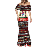 All I Want For Christmas Is Skiing Christmas Mermaid Dress Xmas Holiday Patterns - Wonder Print Shop