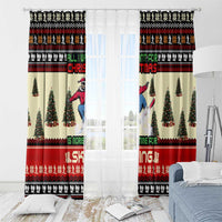 All I Want For Christmas Is Skiing Christmas Window Curtain Xmas Holiday Patterns - Wonder Print Shop