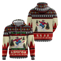 All I Want For Christmas Is Skiing Christmas Zip Hoodie Xmas Holiday Patterns - Wonder Print Shop