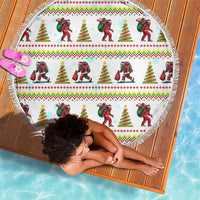 Amazing Bigfoot Christmas Beach Blanket Xmas Holiday Patterns - Wonder Print Shop