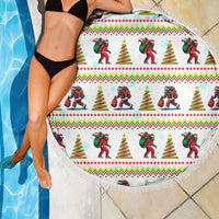 Amazing Bigfoot Christmas Beach Blanket Xmas Holiday Patterns - Wonder Print Shop