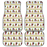 Amazing Bigfoot Christmas Car Mats Xmas Holiday Patterns - Wonder Print Shop