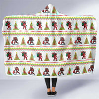 Amazing Bigfoot Christmas Hooded Blanket Xmas Holiday Patterns - Wonder Print Shop