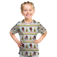 Amazing Bigfoot Christmas Kid T Shirt Xmas Holiday Patterns - Wonder Print Shop
