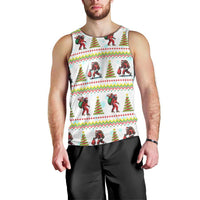 Amazing Bigfoot Christmas Men Tank Top Xmas Holiday Patterns - Wonder Print Shop