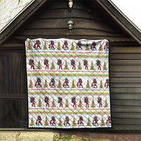 Amazing Bigfoot Christmas Quilt Xmas Holiday Patterns - Wonder Print Shop