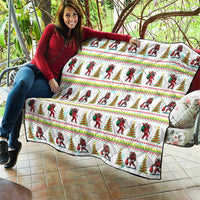 Amazing Bigfoot Christmas Quilt Xmas Holiday Patterns - Wonder Print Shop