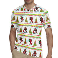 Amazing Bigfoot Christmas Rugby Jersey Xmas Holiday Patterns - Wonder Print Shop