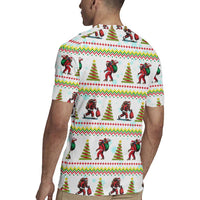 Amazing Bigfoot Christmas Rugby Jersey Xmas Holiday Patterns - Wonder Print Shop