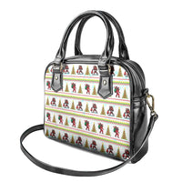 Amazing Bigfoot Christmas Shoulder Handbag Xmas Holiday Patterns - Wonder Print Shop