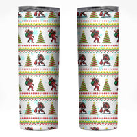 Amazing Bigfoot Christmas Skinny Tumbler Xmas Holiday Patterns - Wonder Print Shop