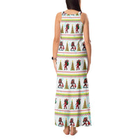 Amazing Bigfoot Christmas Tank Maxi Dress Xmas Holiday Patterns - Wonder Print Shop