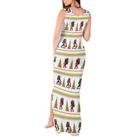 Amazing Bigfoot Christmas Tank Maxi Dress Xmas Holiday Patterns - Wonder Print Shop