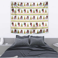 Amazing Bigfoot Christmas Tapestry Xmas Holiday Patterns - Wonder Print Shop