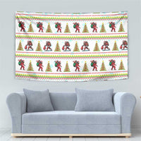 Amazing Bigfoot Christmas Tapestry Xmas Holiday Patterns - Wonder Print Shop