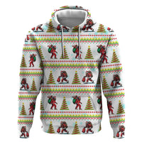 Amazing Bigfoot Christmas Zip Hoodie Xmas Holiday Patterns - Wonder Print Shop