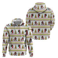 Amazing Bigfoot Christmas Zip Hoodie Xmas Holiday Patterns - Wonder Print Shop