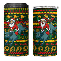 Amazing Cowboy Santa Claus Christmas 4 in 1 Can Cooler Tumbler Xmas Holiday Patterns - Wonder Print Shop