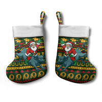 Amazing Cowboy Santa Claus Christmas Stocking Xmas Holiday Patterns - Wonder Print Shop