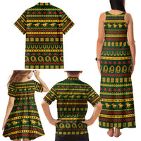 Amazing Cowboy Santa Claus Christmas Family Matching Tank Maxi Dress and Hawaiian Shirt Xmas Holiday Patterns - Wonder Print Shop