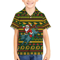 Amazing Cowboy Santa Claus Christmas Family Matching Tank Maxi Dress and Hawaiian Shirt Xmas Holiday Patterns - Wonder Print Shop