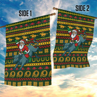Amazing Cowboy Santa Claus Christmas Garden Flag Xmas Holiday Patterns - Wonder Print Shop
