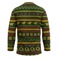 Amazing Cowboy Santa Claus Christmas Hockey Jersey Xmas Holiday Patterns - Wonder Print Shop