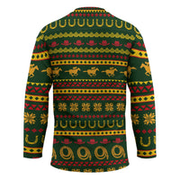 Amazing Cowboy Santa Claus Christmas Hockey Jersey Xmas Holiday Patterns - Wonder Print Shop
