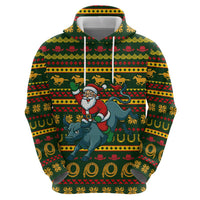 Amazing Cowboy Santa Claus Christmas Hoodie Xmas Holiday Patterns - Wonder Print Shop