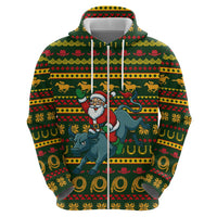Amazing Cowboy Santa Claus Christmas Hoodie Xmas Holiday Patterns - Wonder Print Shop