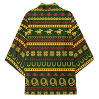 Amazing Cowboy Santa Claus Christmas Kimono Xmas Holiday Patterns - Wonder Print Shop