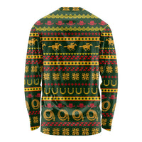 Amazing Cowboy Santa Claus Christmas Long Sleeve Shirt Xmas Holiday Patterns - Wonder Print Shop