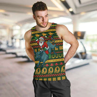 Amazing Cowboy Santa Claus Christmas Men Tank Top Xmas Holiday Patterns - Wonder Print Shop