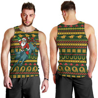 Amazing Cowboy Santa Claus Christmas Men Tank Top Xmas Holiday Patterns - Wonder Print Shop
