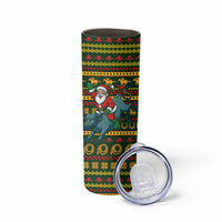 Amazing Cowboy Santa Claus Christmas Skinny Tumbler Xmas Holiday Patterns - Wonder Print Shop
