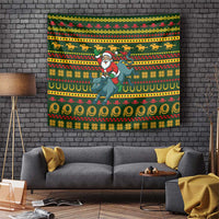 Amazing Cowboy Santa Claus Christmas Tapestry Xmas Holiday Patterns - Wonder Print Shop